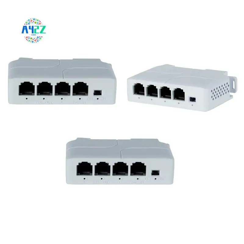 

A42Z-4 Port 1 In 3 Out Port Poe Extender Cascadable IEEE802.3Af 100Mbs For IP Transmission Repeater Switch NVR IP Camera