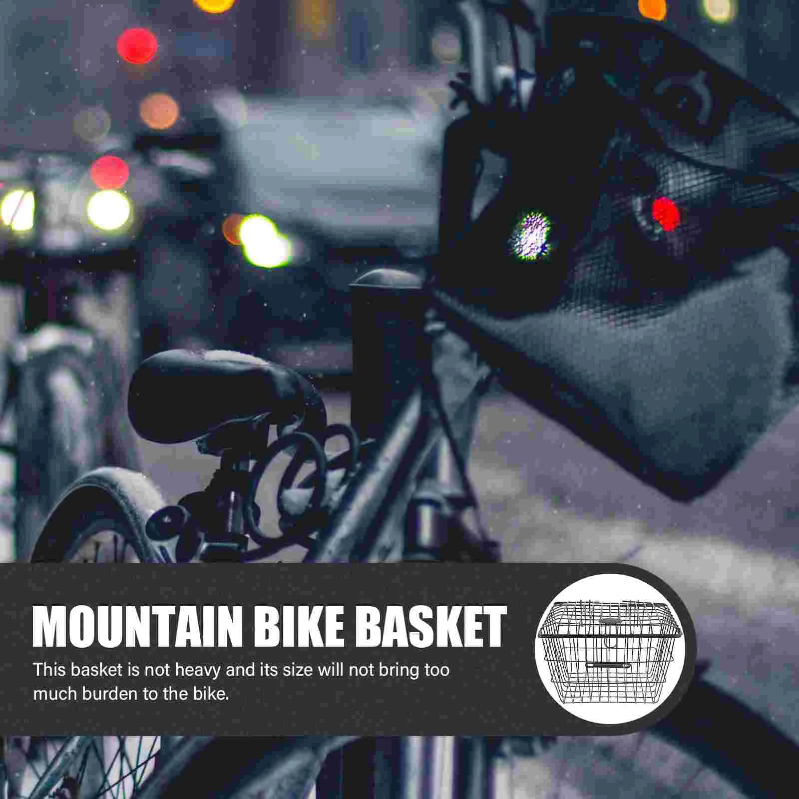 Back Basket Bikes Bikes Bike Rear Seat Basket Wire Shelving Accessories Basket Multipurpose Bike Storage