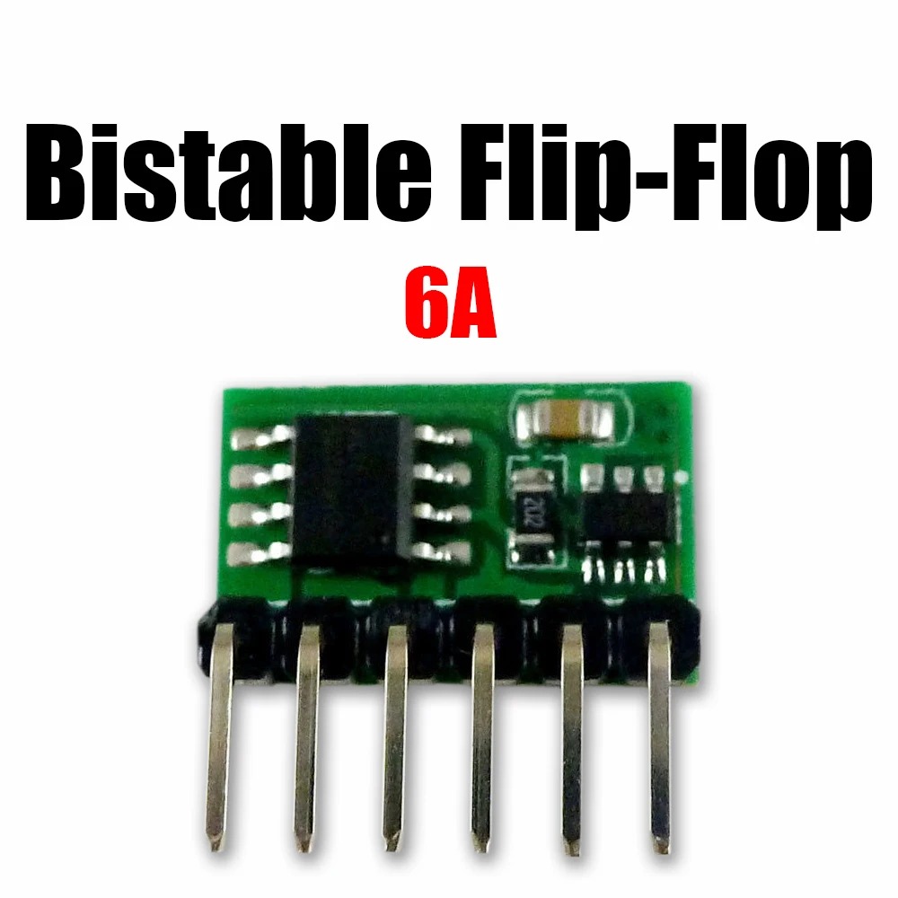 6A Bistable Flip-Flop Latch Switch Circuit Module Button Trigger LED Relay Motor