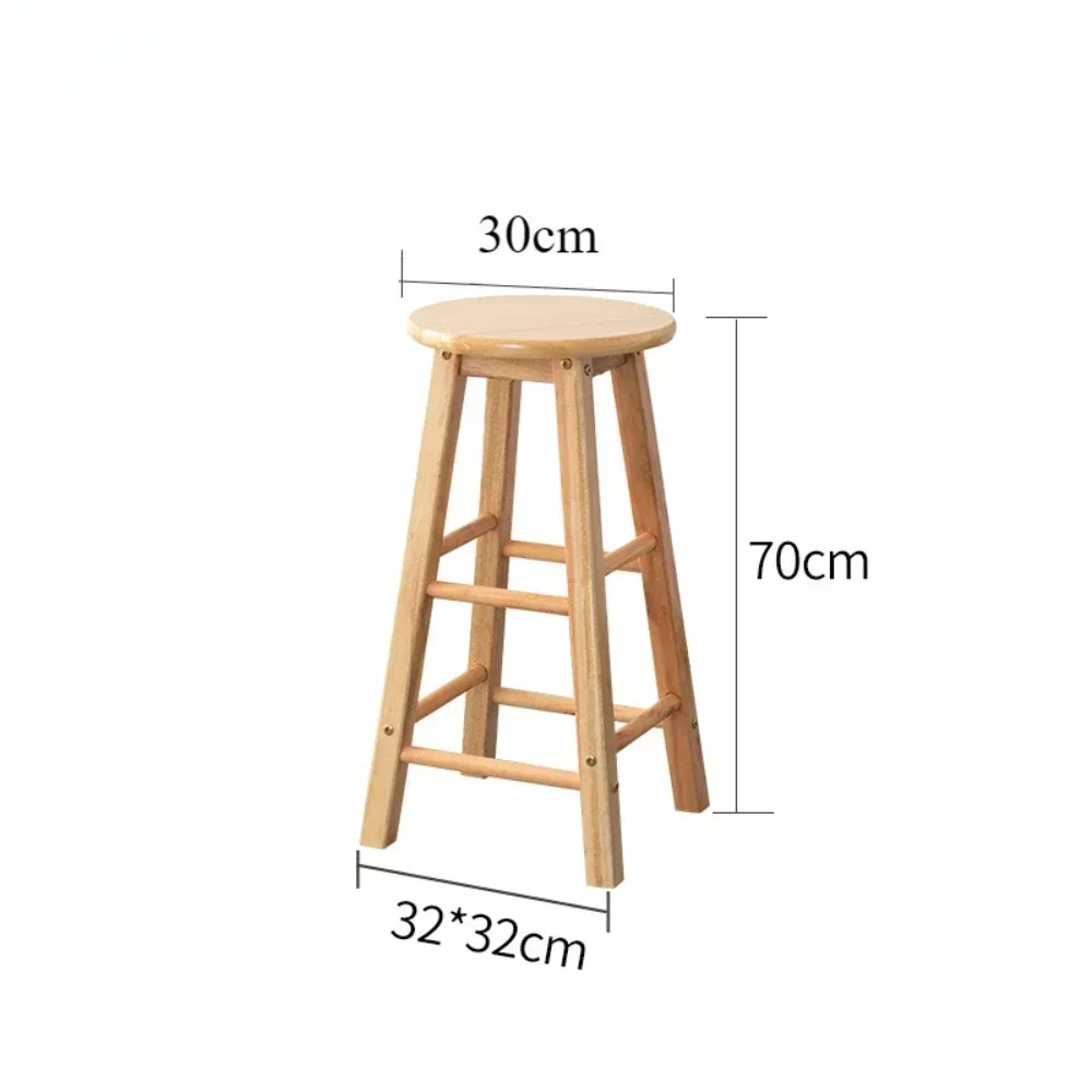 For Solid Wood Stool Bar Multifunctional Bar High Stool Southern Home Minimalist High Chair Practical High Chair Nordic Style Ch
