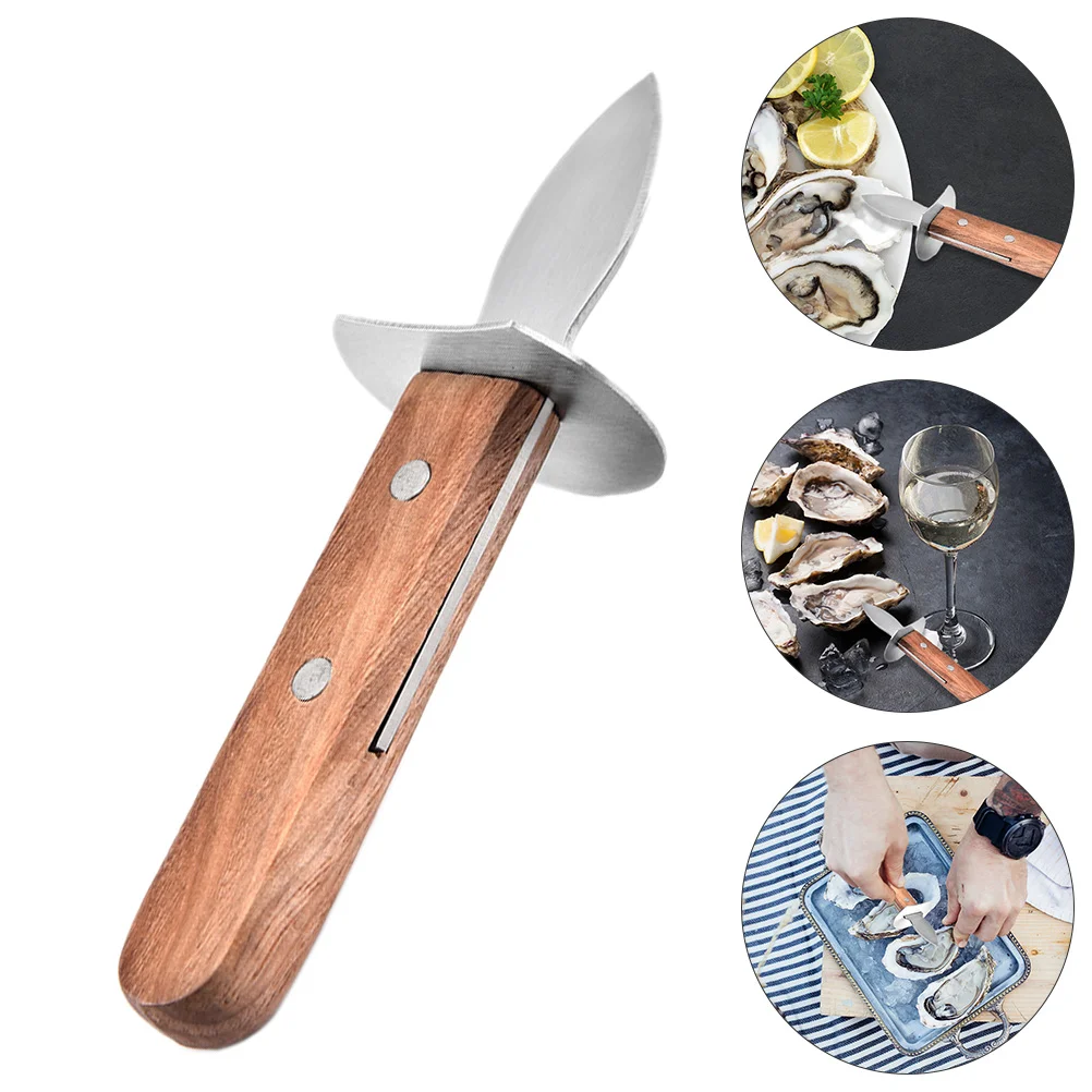 

Stainless Steel Oyster Knife Clams Multifunction Bottle Opener Shucking Seafood Shucker Shelled