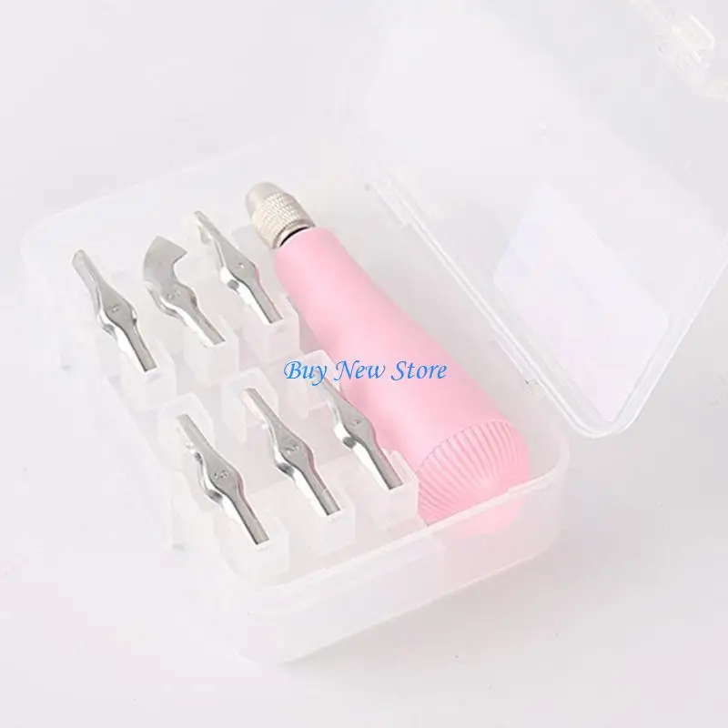 

20CE Linocut Cutter Set With Assorted Cutting Head Linoleum Cutter For Block Printing