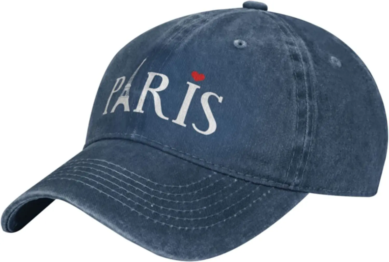 Paris Eiffel Tower Printed Baseball Hats Classic Washed Cotton Dad Cap Women Outdoor Sports Caps