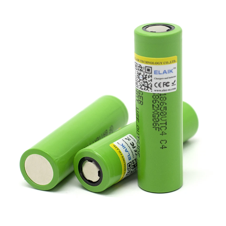 ELAIK Neue 100% Original, 3,6 V, 18650, 18650VTC4, 2100mAh, VTC4, akku, 20A, 30A, entladung, e-zigaretten