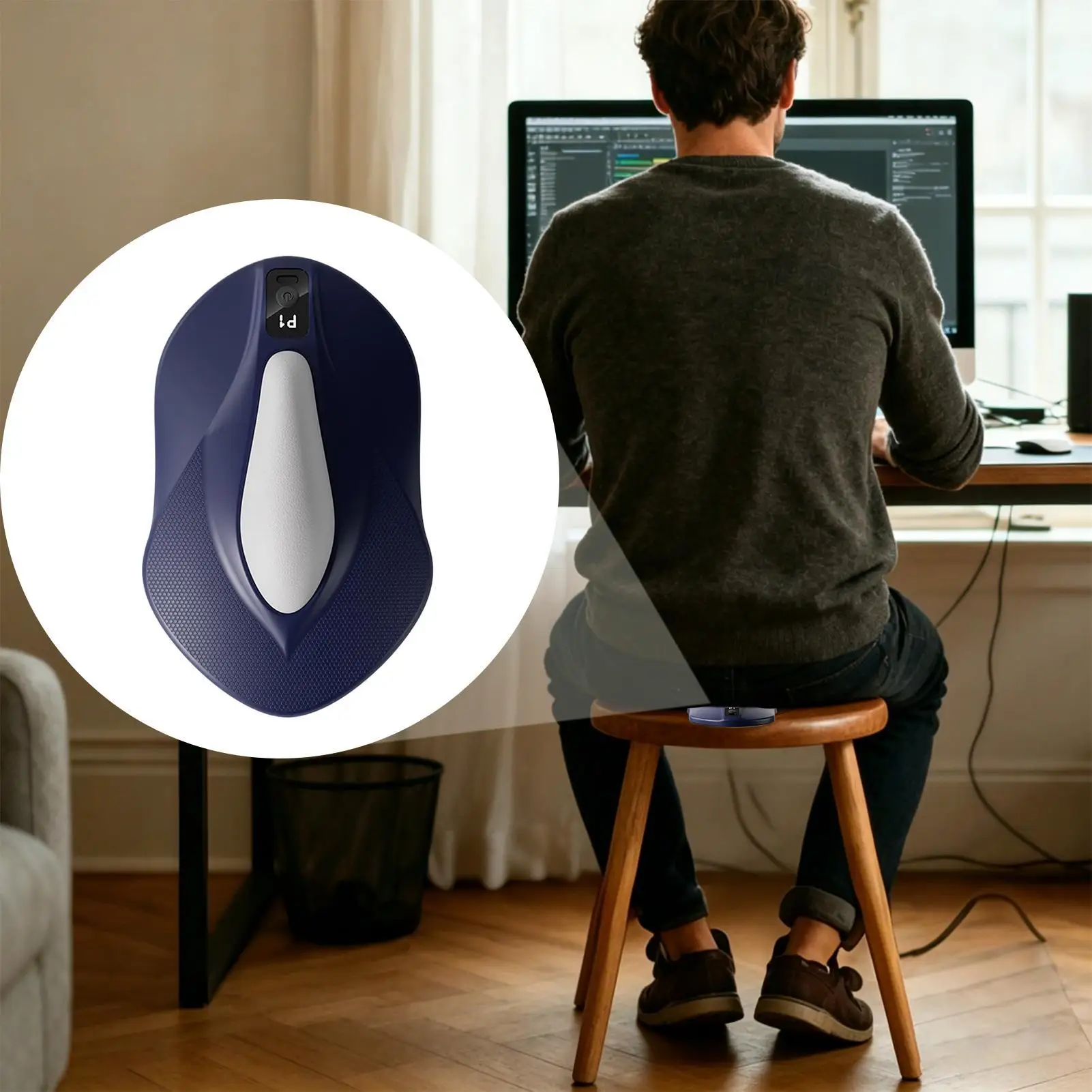 Pelvic Floor Trainers Wireless Electric Rechargeable Exerciser Pelvic Floor Exercise Devices For Home Fitness Yoga Work Gym
