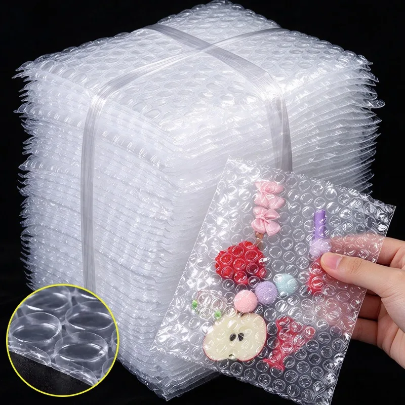 20-100pc Bubble Mailers Plastic Wrap Envelope White Packing Bags Clear Shockproof Anti-squeeze Shipping Packaging Bag Film Bulk