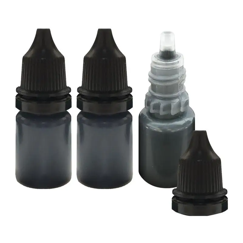 3 ขวด 10ml หมึกสีดําเติมพัสดุข้อมูลความเป็นส่วนตัวเครื่องกําจัด Anti-Theft ID Security แสตมป์ Messy รหัสซีลอุปกรณ์