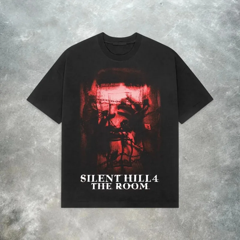 Camiseta Silent Hill 4 Room con temática de juego, camiseta para hombre, camiseta Unisex de moda Retro de verano, nueva camiseta Unisex de moda