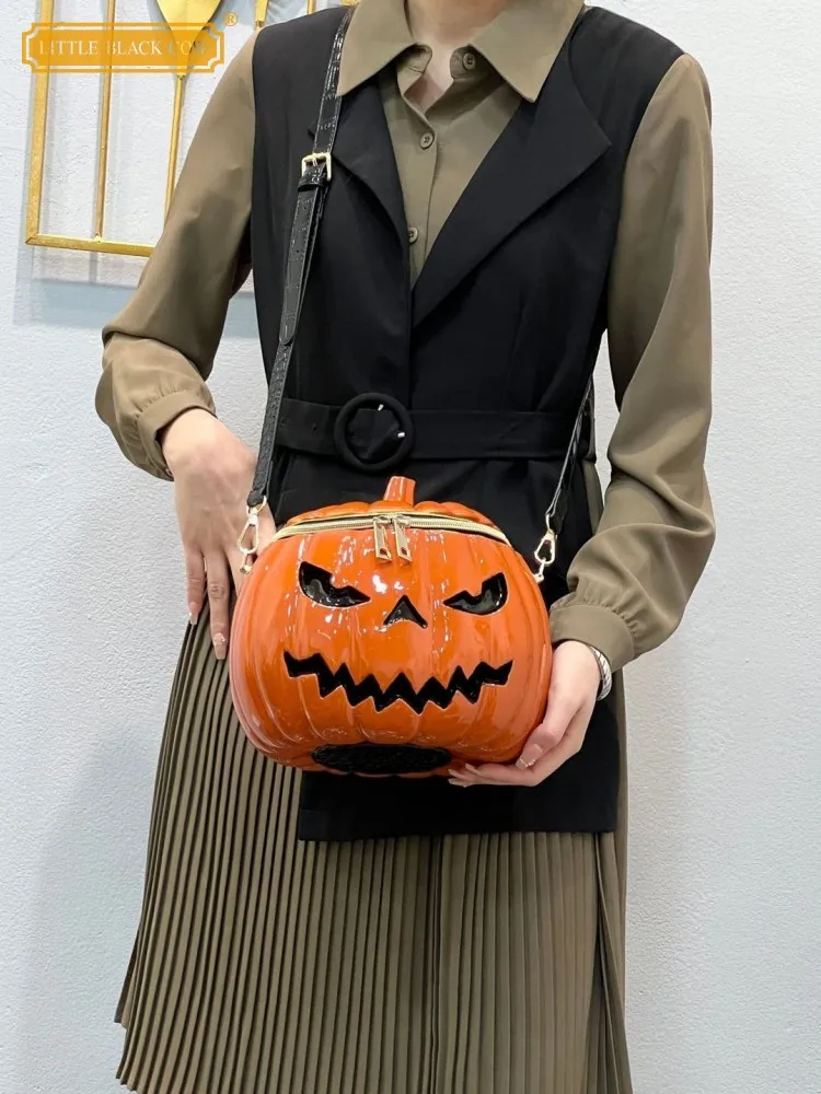 

Office Womens Designer Pvc Pumpkin Bag Flap Zipper Solid Color Crossbody Underarm Bag Versatile Shoulder Elegant Casual Ladies