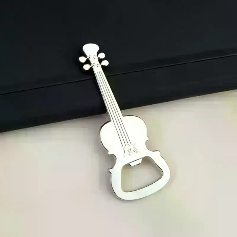 Creative Guitar Beer Bottle Opener Musical Instrument Style Activity Small Prize Gift Metal Bottle Opener