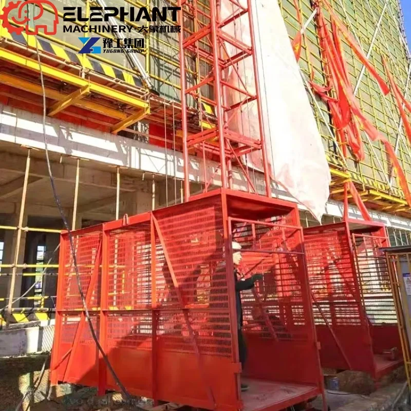 Concrete Lifter Machine For Building Lift Chain Electrical Material Lifter Crane Hoist Elevator Construction Lift Elevator