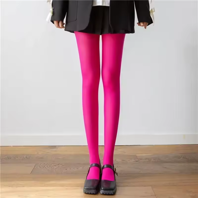 Trendix New Red Stockings Women Bodycon Super Elastic See Through Lace Pantyhose Autumn Sexy Slim Elegant Burgundy Tights Winter - Image 20