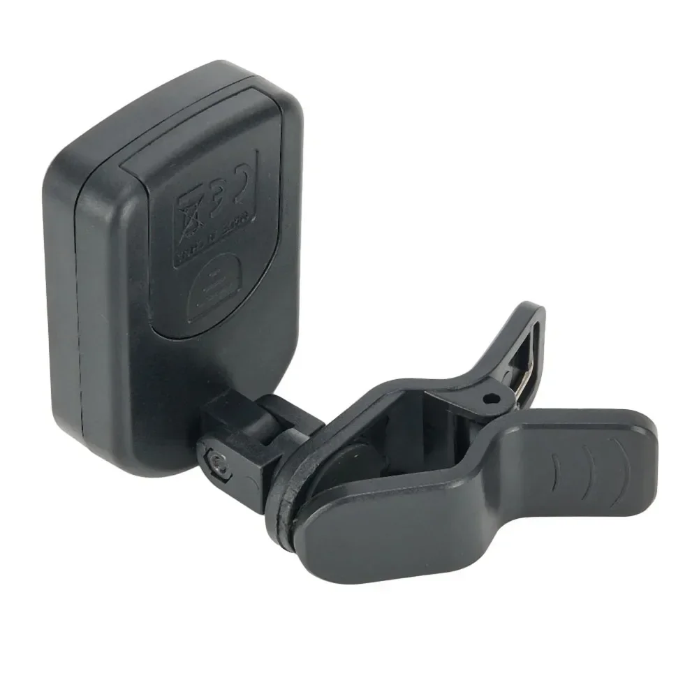Guitar Accessories Tuner For Bass Guitar LCD Screen Tone Ukulele 12 Average Rhythm ABS Backlight Black Clip-On
