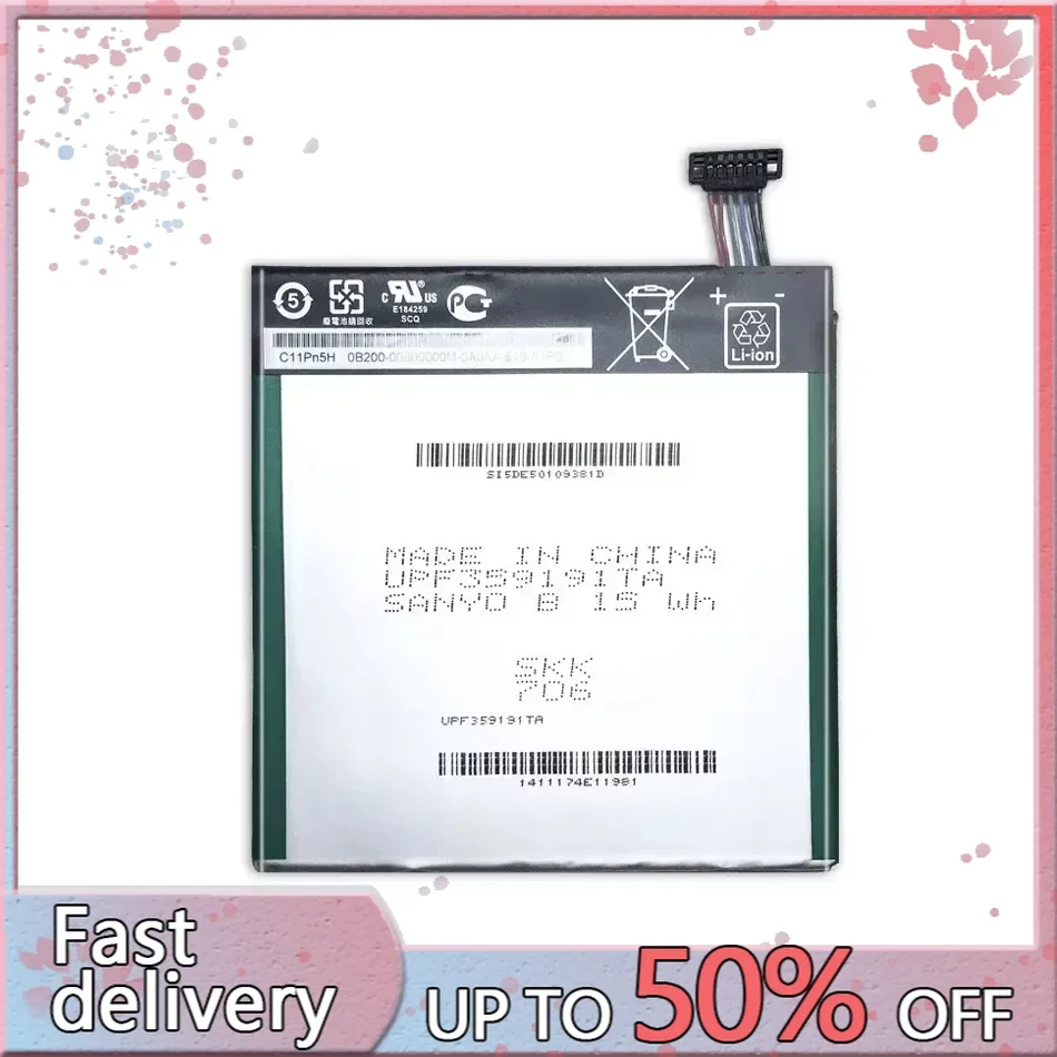 New C11P1304 Replacement Battery For ASUS MEMO PAD HD 7 ME173X K00U K00B HD7 Bateria 3950Mah Tracking Number + Tools