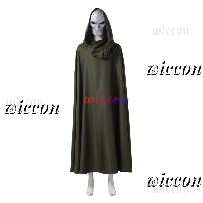 

Doom Anime Cosplay Costume Cloak Mask Role Play Uniform Halloween Party Dressing for Men