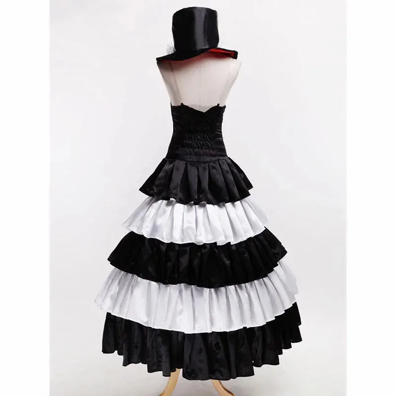 أزياء سينغ شينغ أنيمي بيرونا التأثيرية للنساء فستان الهالوين مع قبعة موحدة مصنوعة حسب الطلب