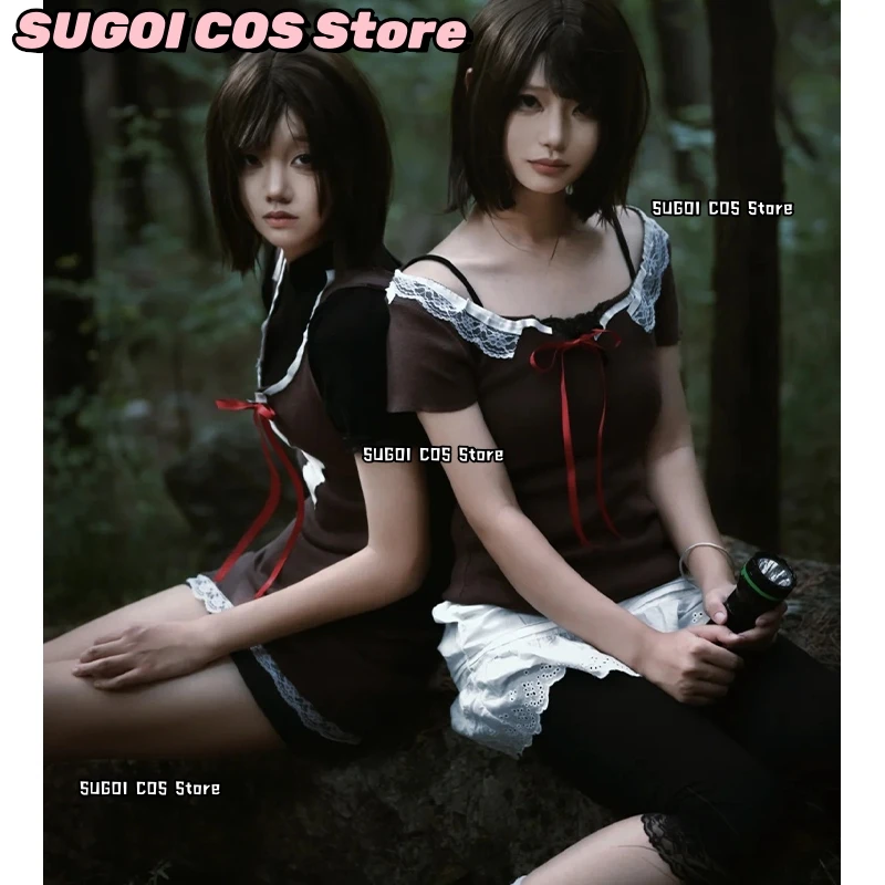 

SUGOI COS*Zero Red Butterfly REMAKE Orchid Cosplay Mayu Amakura Costume Top Dress Clothing for Women Girls Halloween Party Suit