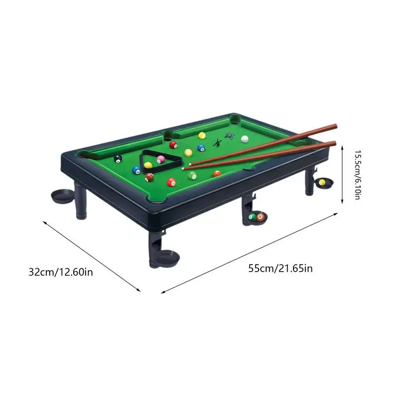 Mini Pool Table Tabletop Desktop Billiards SnookerTable Billiards Game Tabletop Pool Set Portable Pool Table For Kids Party