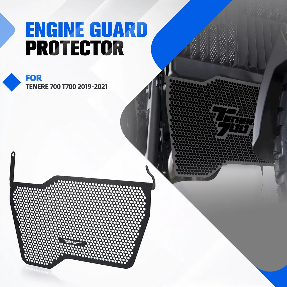 

Защита двигателя, решетка для выхлопной трубы, защита головки цилиндра для Yamaha Tenere 700 T700 2019-2021, защита корпуса Tenere700