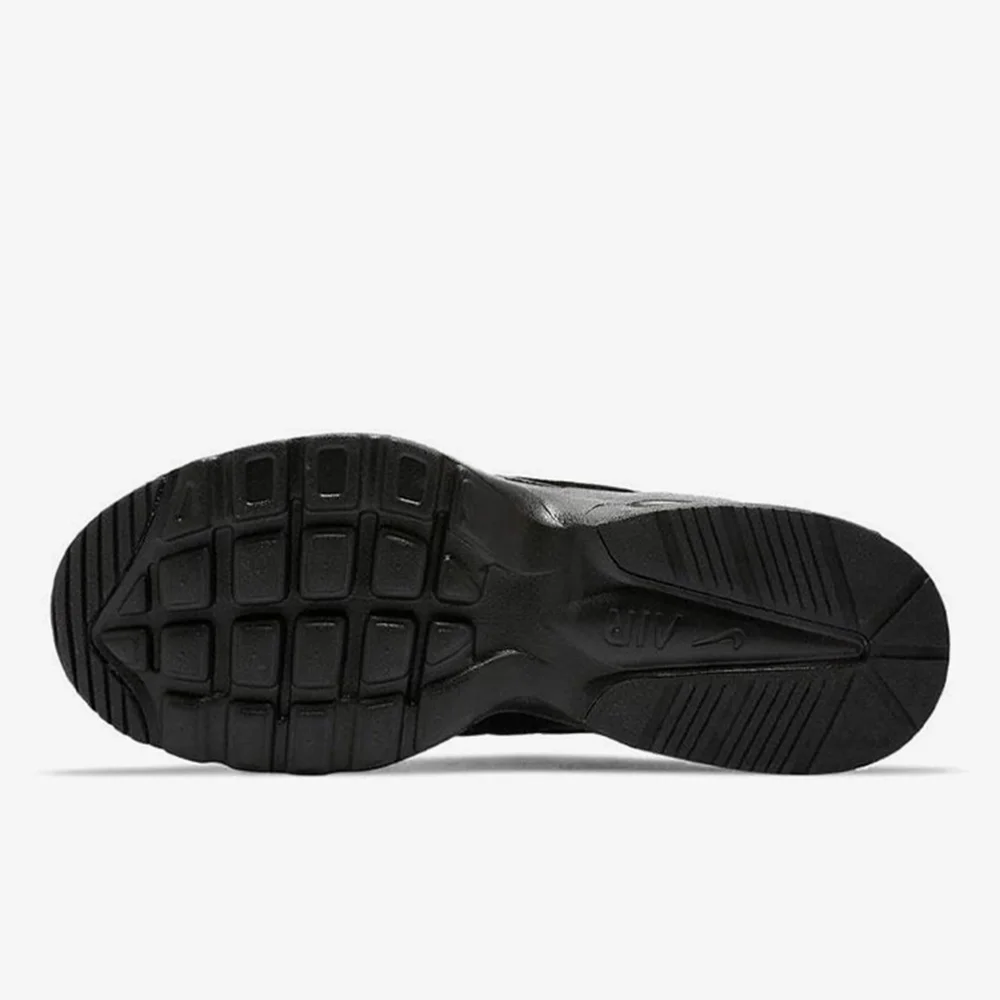 حذاء الجري Nike Air Max Fusion الرياضي الشبكي المتين القابل للتنفس ومنخفض الجودة للرجال باللون الأسود النقي CJ1670-001 حذاء رياضي