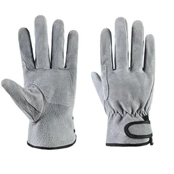 Work Gloves Cowhide Leather Welding Gloves Heat Resistant Security Protection Safety Work Gloves for Welder Cutting Gardening