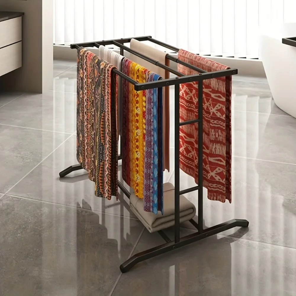 

A Foldable Drying Rack for Clothes And Towels, Featuring 5 Crossbars And an Adjustable Length of Up to 89Cm (35 Inches)