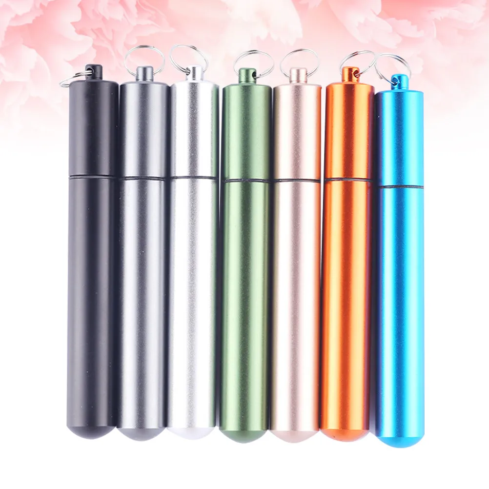 Random Color 304 Food Grade Stainless Steel Telescopic Drinking Straws Portable Reusable Straw for Travel Home Office with
