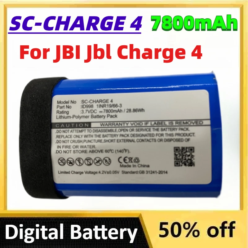 

7800mAh SC-CHARGE 4 Brand New Audio Battery for JBI Jbl Charge 4 Rechargeable Lithium-Polymer Battery Pack + Free Tools
