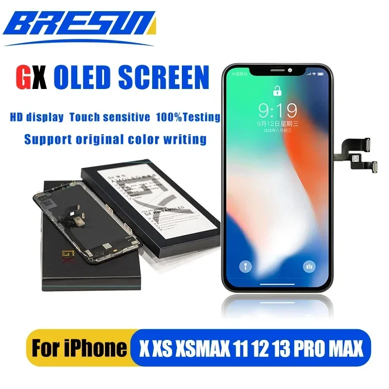 GX AMOLED For iPhone XS Display XSMAX XR 11 OLED Best GX Hard OLED For iPhone X LCD Screen AMOLED Digitizer Assembly Replacement