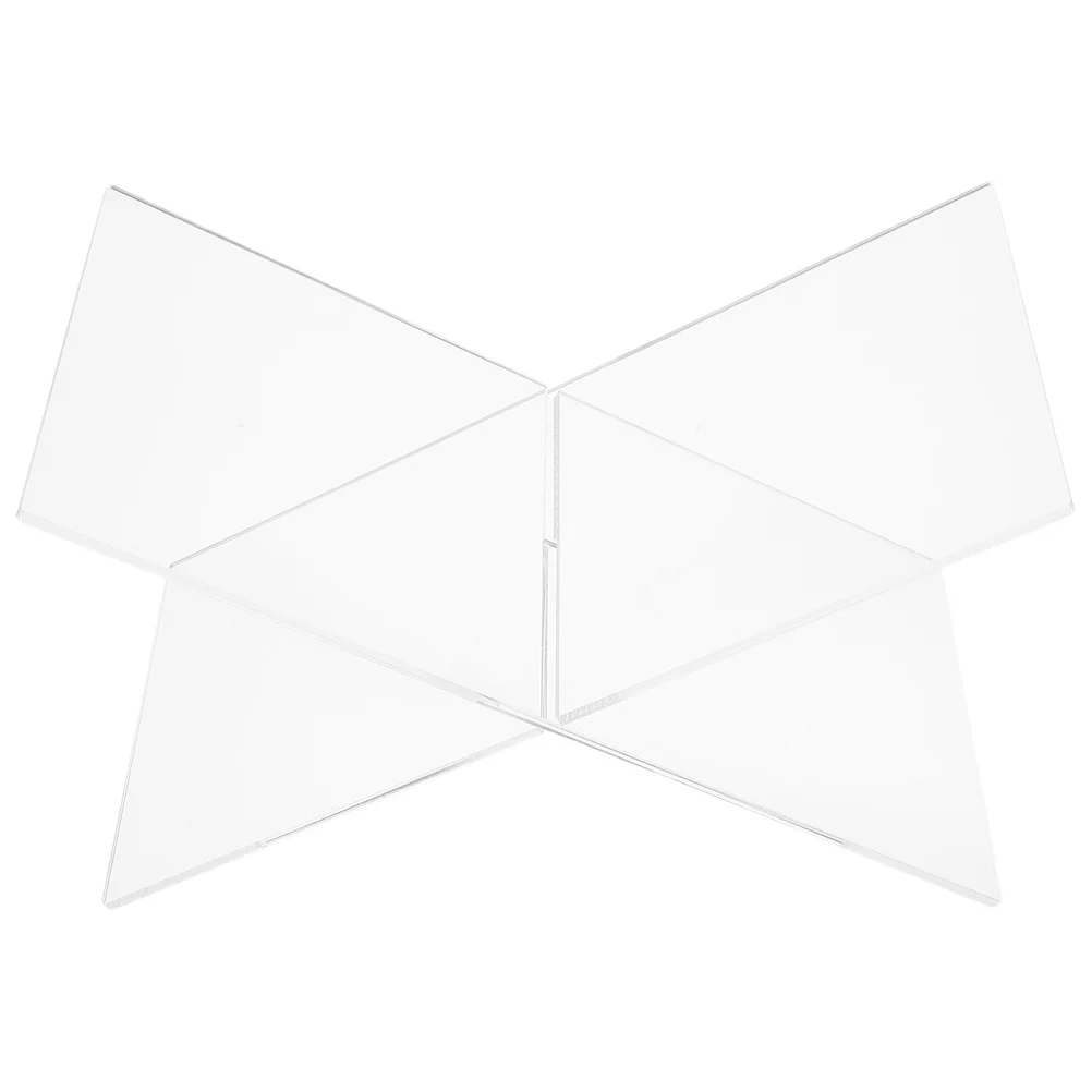 Х-образная акриловая книжная подставка толщиной 4 мм для учебного стола, книжная полка для колледжа, органайзер для чтения, держатель для поваренной книги, держатель для журналов