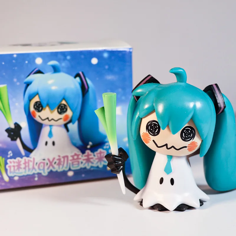 Hatsune Miku Anime-Figur Kawaii Tischdekoration PVC-Actionfiguren Sammlermodell Puppen Spielzeug Festivalgeschenke