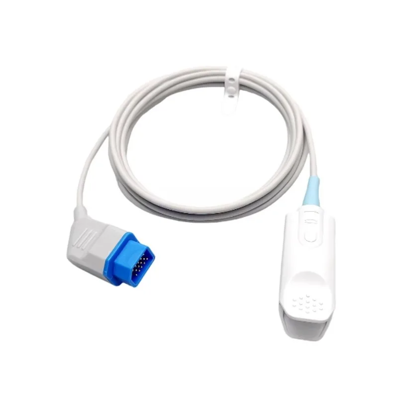 Compatible with Cordens Display SpO2 Sensor Adult Clip Reusable Spo2 Probe 14 Pins