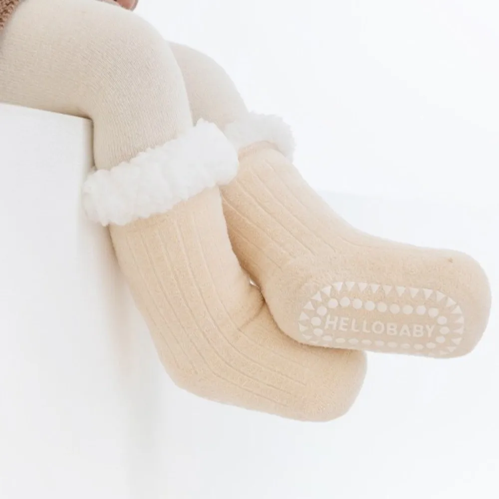 العظم الشتاء الصوف الطفل الجوارب غير الضغط أدوات الدفء منتصف العجل الجوارب فضفاضة المناسب زائد المخملية النوم الجوارب