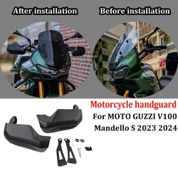 Upgraded For MOTO GUZZI V100 Mandello S 2023 2024 Motorcycle Hand Guards - Sturdy Shield &Hand guard motorcycle handguard