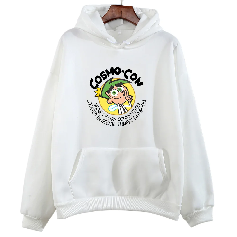 Fairly OddParents Anime Print Hooded Cartoon Print Kawaii Comfortable Sweatshirt With Pocket Cute Clothes Sudaderas Comic Hoody