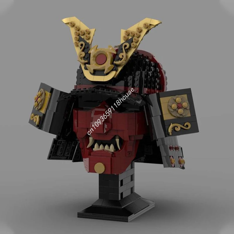

1236pcs MOC Samurai mask Building Blocks Christmas Limited Edition Architecture Ideal for Showcase Display DIY Gift
