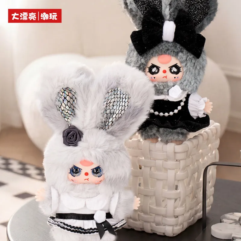 

Baby Three Blind Box Pendant Doll Black White Grey Series Bag Charm Surprise Toy Gift For Adult Collectors