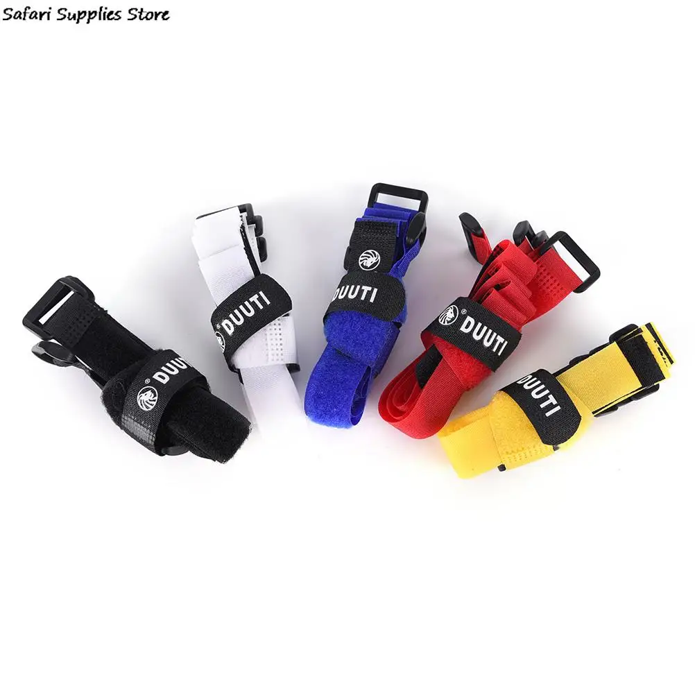 1pcs Bike Bicycle Pump Holder Ties Fixed Cable Tie Power Wire Management Magic Tape Sticks Nylon Strap