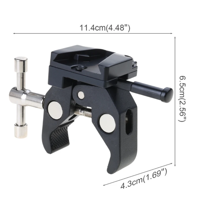 Claw Clamp for V Mount Battery V-Lock Female Quick Release Mount Adapter Clamp for DSLR Camera Battery