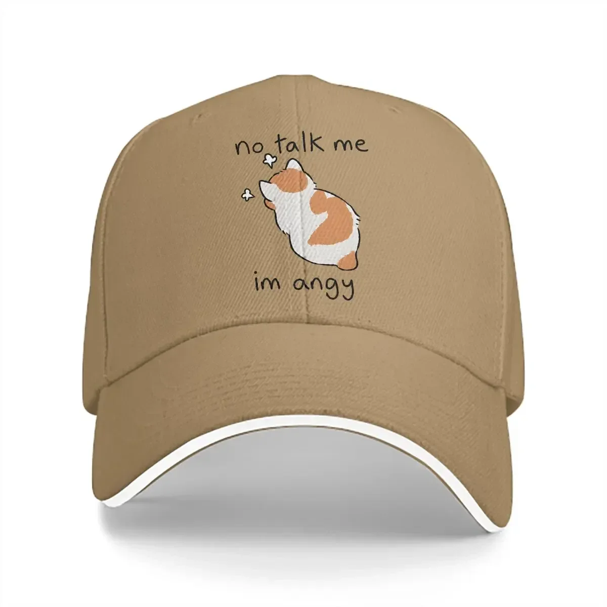 No Talk Me Baseball Cap All Seasons Travel Adjustable Men Hats Women Visor Protection Snapback Cats Caps