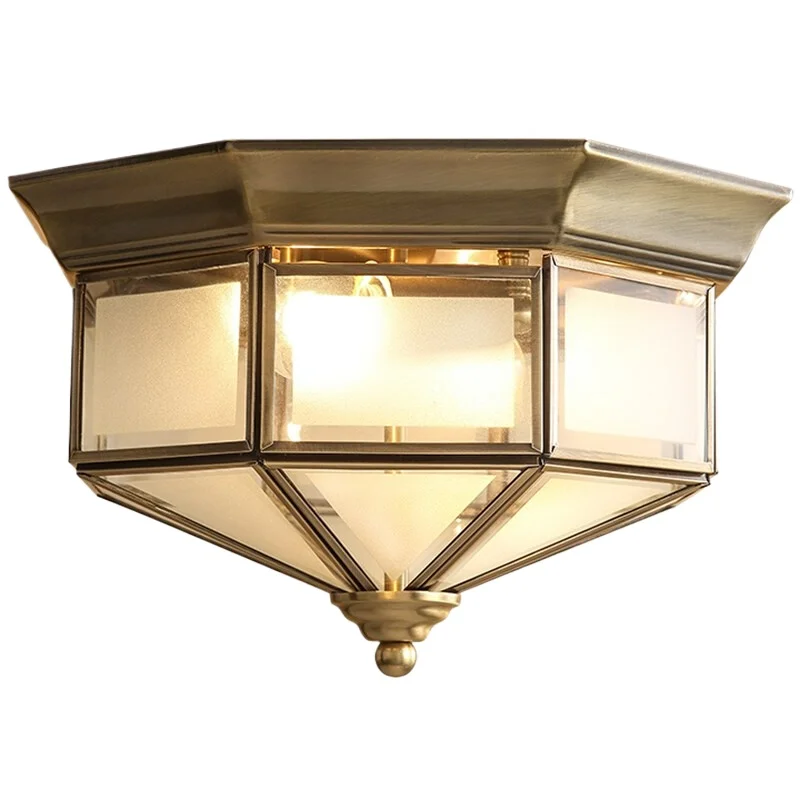

American all-copper lamps Balcony aisle Kitchen Bathroom Entrance light Ceiling light