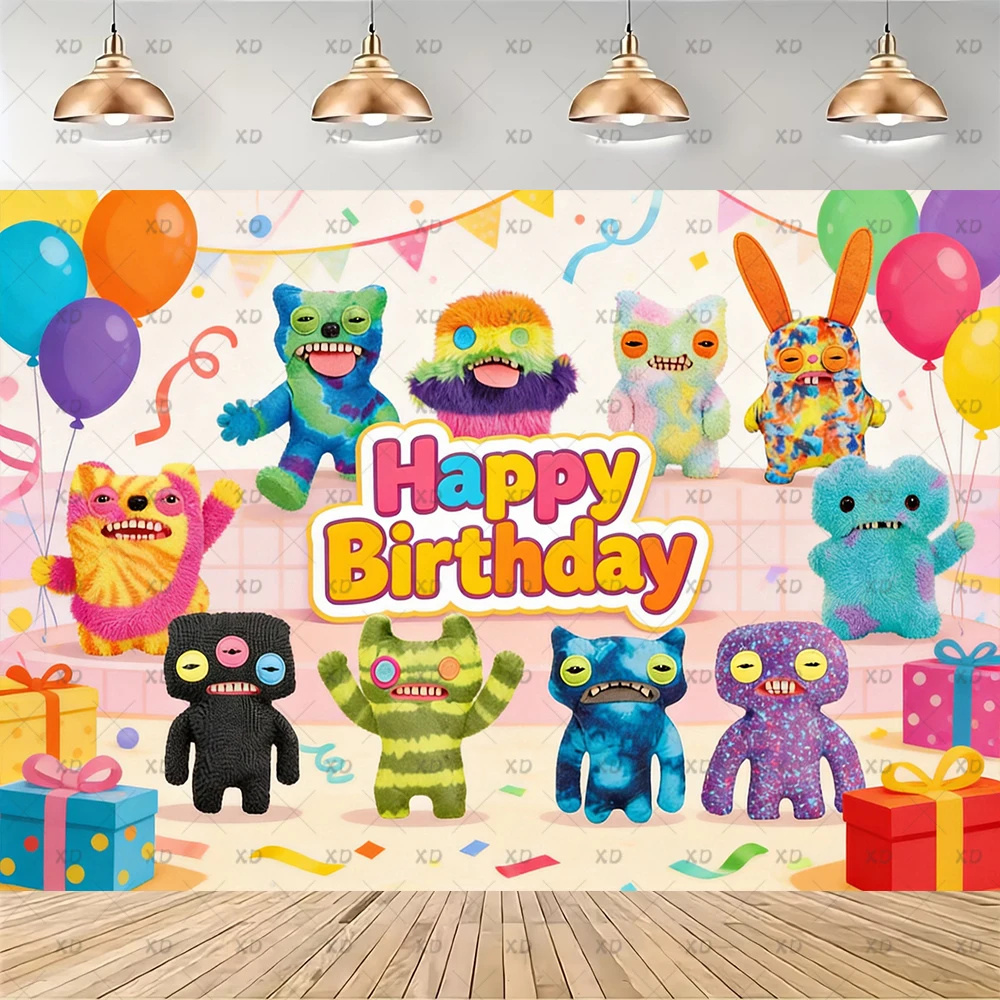Cartoon Fuggler Themen-Geburtstagsparty Dekorations-Set Banner Zubehör Ballon-Set Tortendekoration Hintergrund Cartoon-Kulisse Kindergeschenk – Detail 5