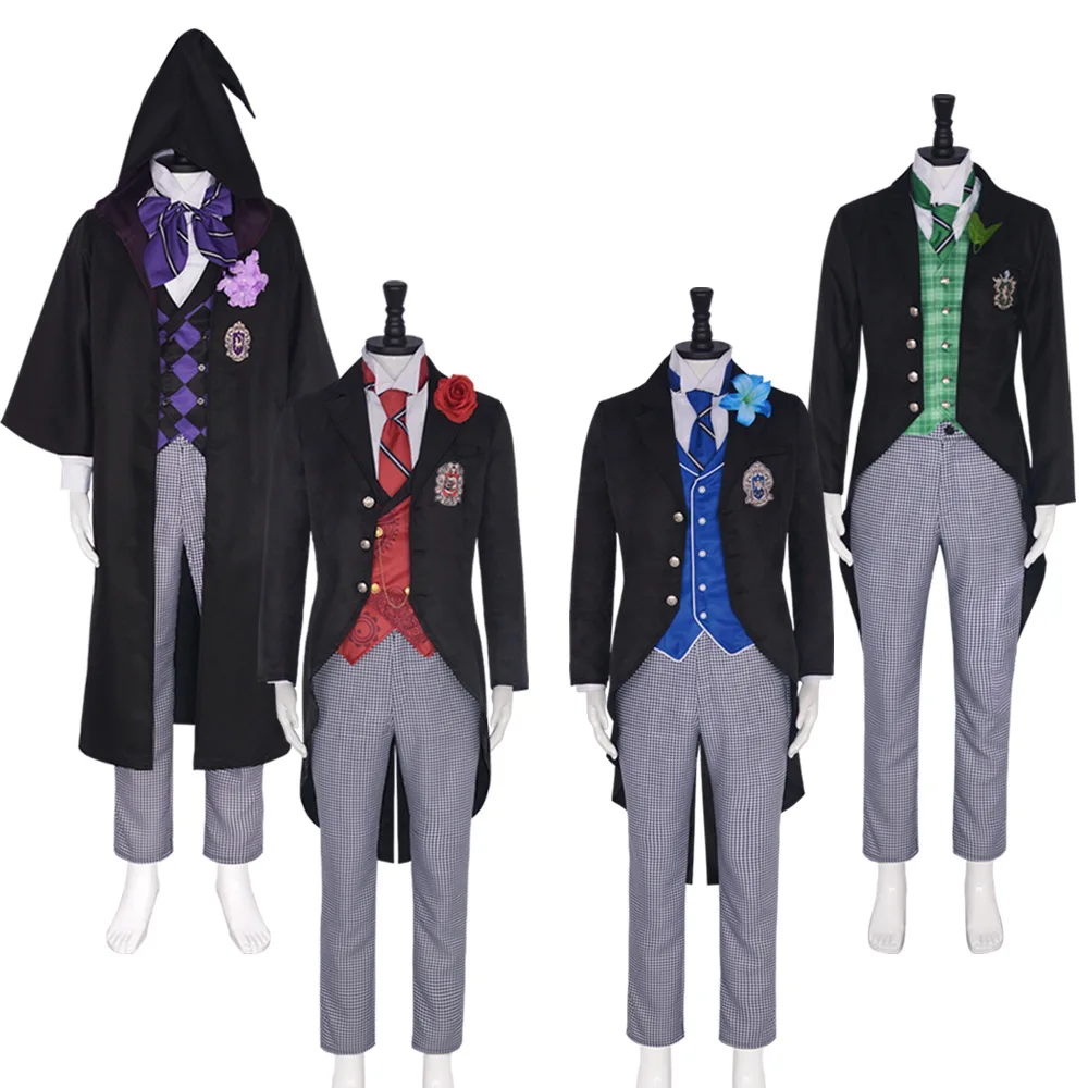 

Anime Black Butler Cosplay Costume Edgar Herma Lawrence Disguise Full Sets Uniform for Adult Halloween Carnival Party Roleplay