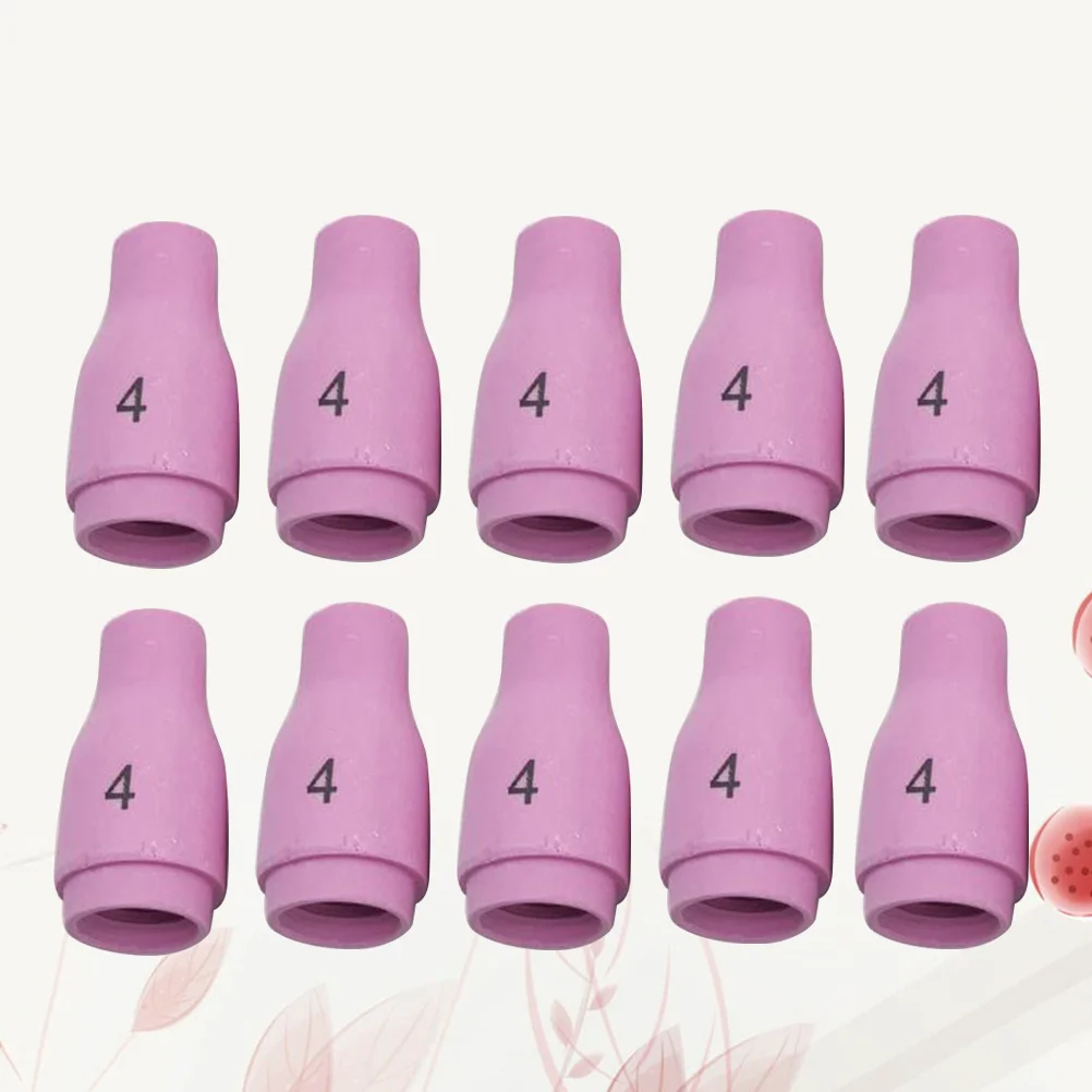 

10Pcs 13n08 Tig Welding Nozzles Ceramic Lowest Burn-Loss Rate for 45V 17cb20g 17Gl Series Welding Torch