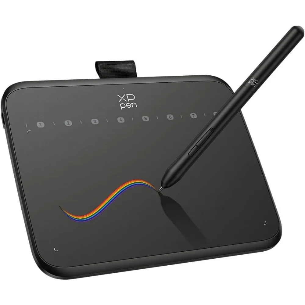 Drawing Tablet with 16384 Pressure Levels Sensitivity, Battery-Free Stylus, 6x4 Inch for Digital Art on PC, Mac, and Android