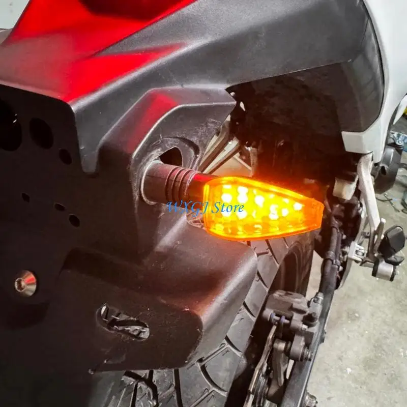 

37JE Universal Motorcycle LED Turn Light Wiring Set Waterproof ABS 12V 1W