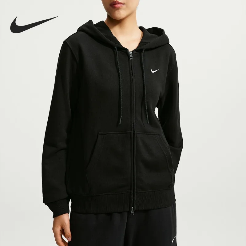 Nike Damen French Hoodie mit Reißverschluss und Kapuze, volle Länge, IM8115-001