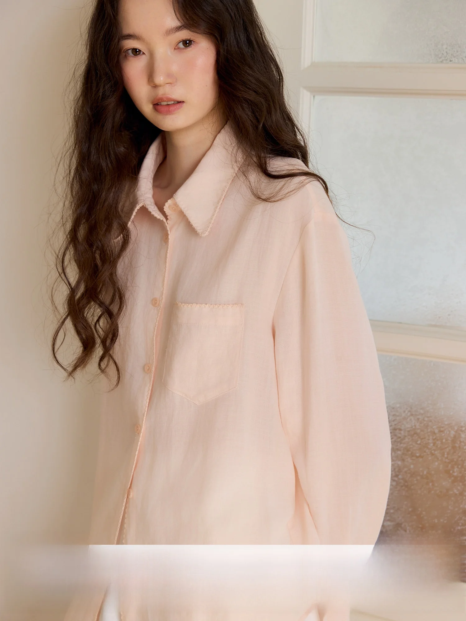 

Limited Edition Heavyweight Long Sleeve Casual Lenzing Lyocell Cotton Shirt Budapest Style Three Colors Loose Fit Button up