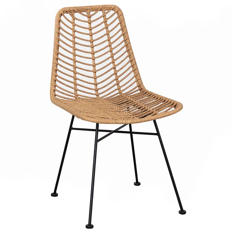 

Garden rattan Outdoor rattan dining Balcony table and Simple terrace Garden furniture Homestay rattan chair D