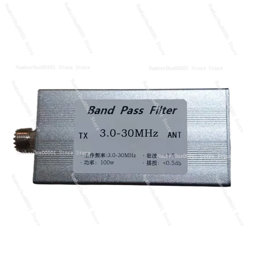 3-30MHz Bandpass Filter BPF Filter M Female LC Filter, improve selective signal to noise ratio